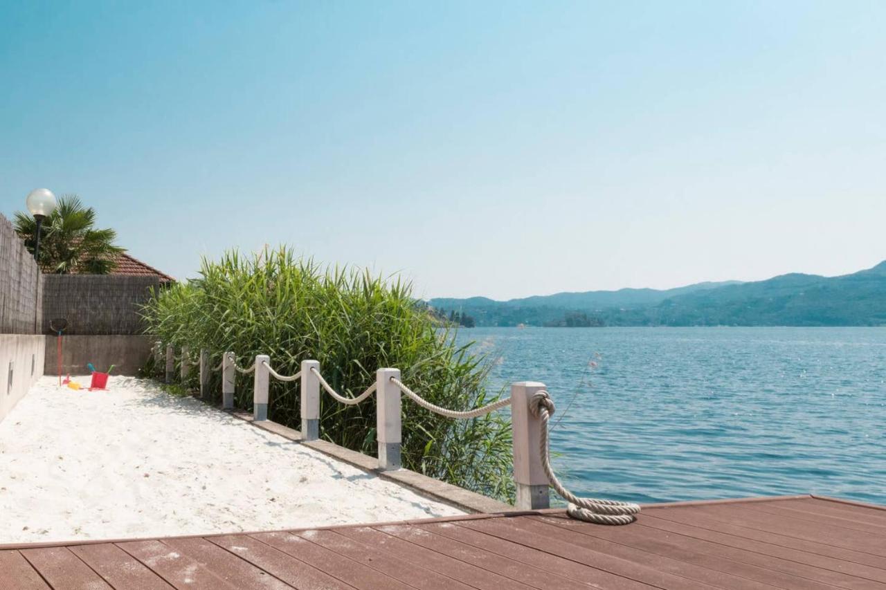 La Playa Cottage Con Spiaggia Privata Pettenasco Exterior foto